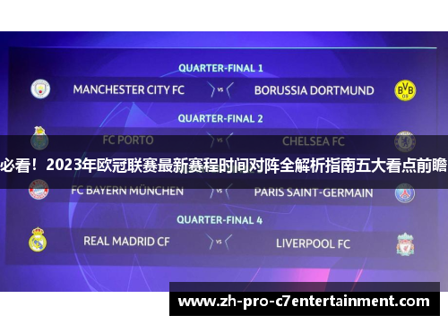 必看！2023年欧冠联赛最新赛程时间对阵全解析指南五大看点前瞻