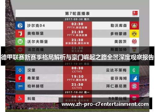 德甲联赛新赛季格局解析与豪门崛起之路全景深度观察报告 德甲联赛新赛季格局解析与豪门崛起之路全景深度观察报告